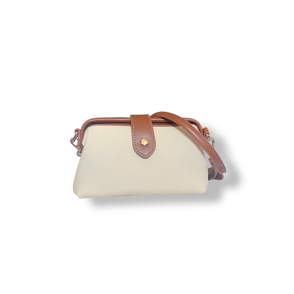 𝐋𝐈𝐊𝐄 𝐍𝐄𝐖 Cream and Brown Crossbody Mini bag